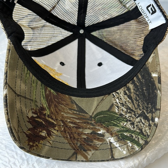 Eagle Excavation Inc Camo Mesh Trucker Hat SnapBack Cap - Picture 7 of 11